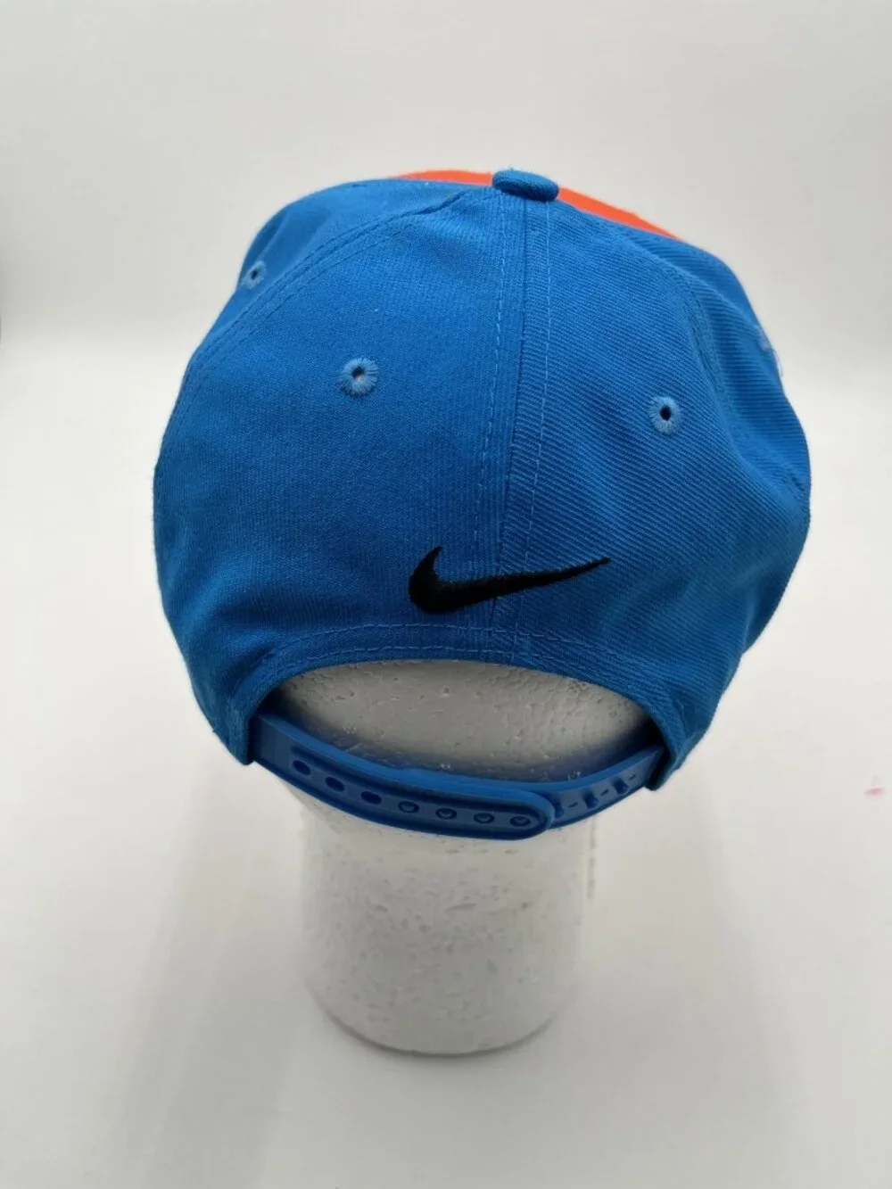 Nike KD True Snapback Hat Orange & Blue Adjustable Multicolor Stripes Basketball
